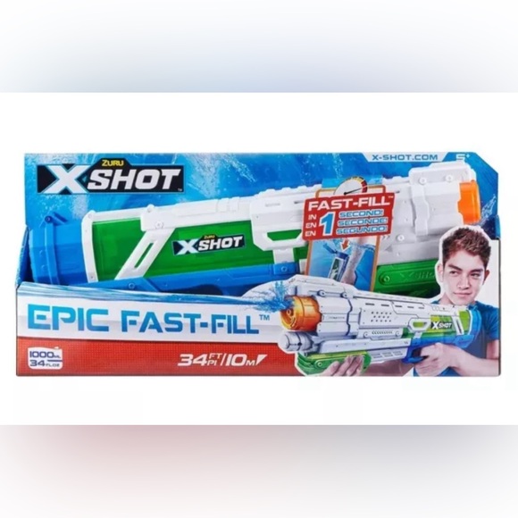 ⚡️ZURU X-Shot Water Warfare Epic Fast-Fill Water Blaster NIB - Picture 1 of 7